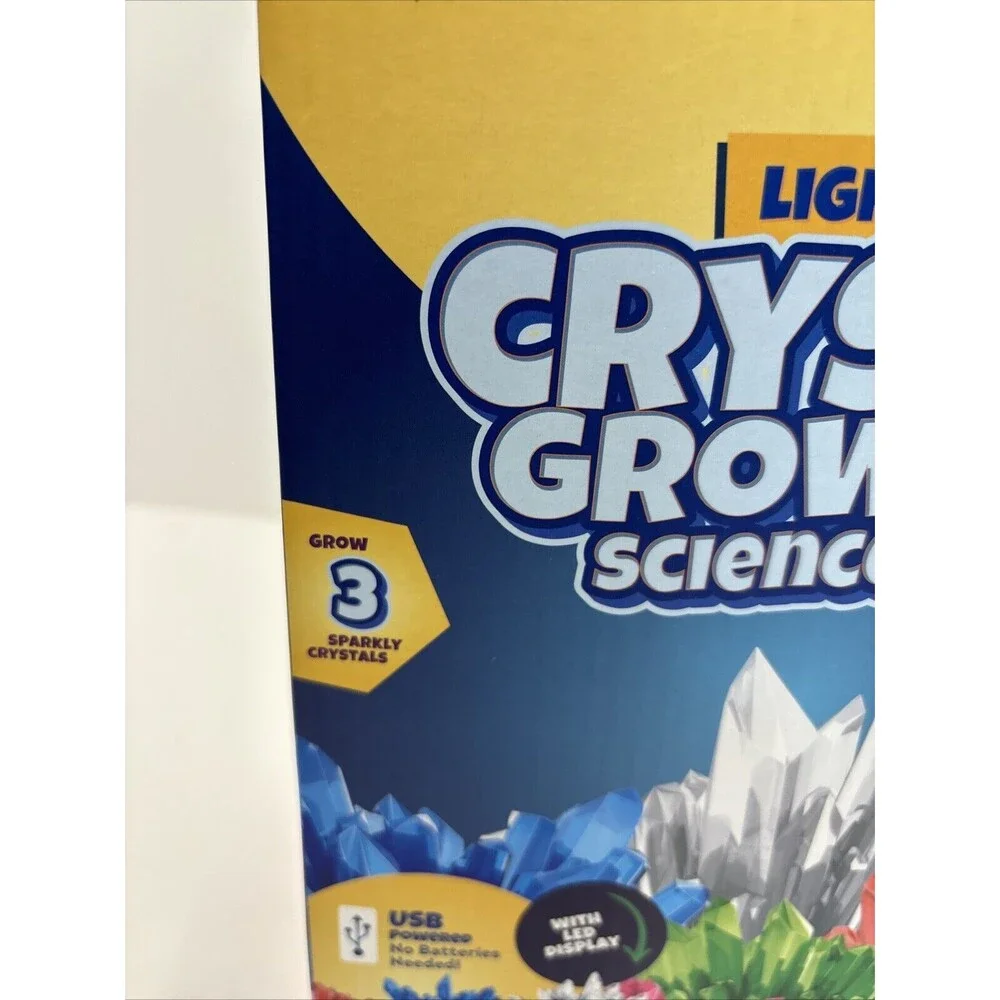 Dan&Darci‎ Light up Crystal Growing Science Kit W/LED Display USB Powered
